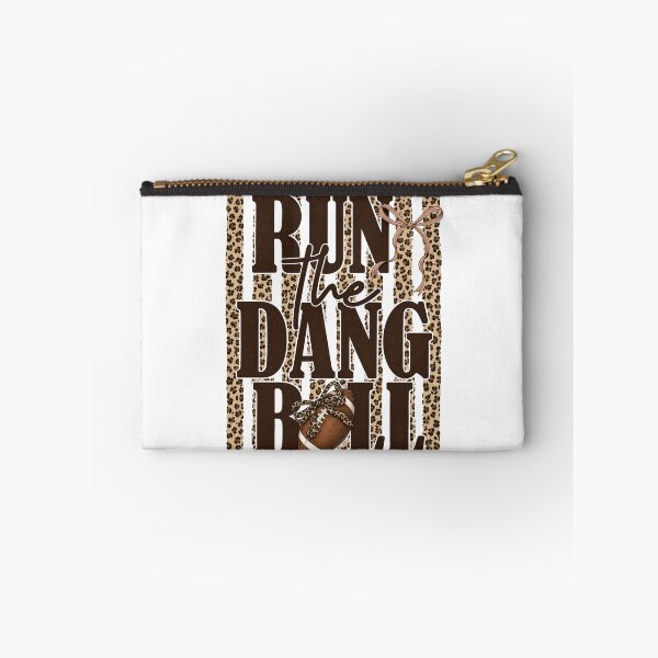Item preview, Run The Dang Ball, Football Mom Leopard designed and sold by RebeltouilleArt.