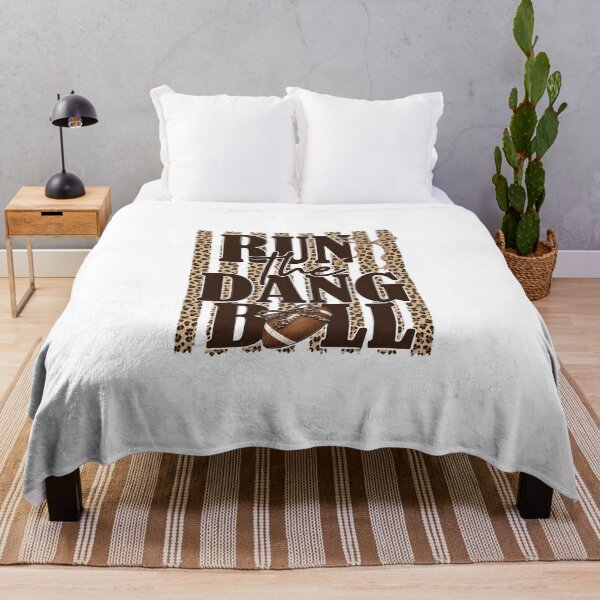 Item preview, Run The Dang Ball, Football Mom Leopard designed and sold by RebeltouilleArt.