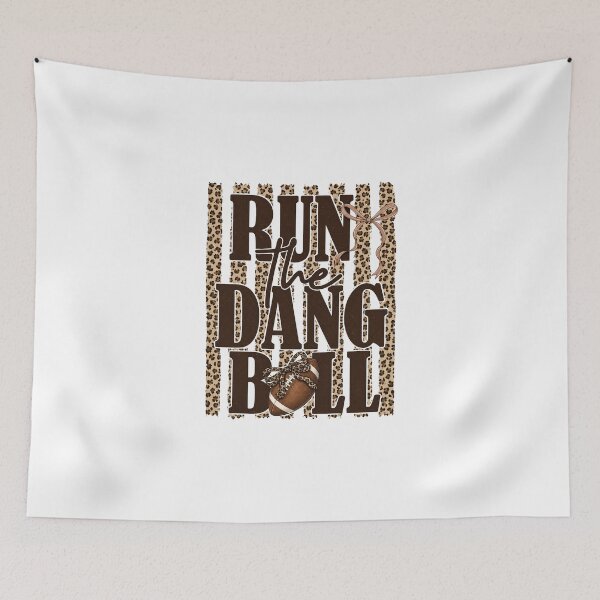 Item preview, Run The Dang Ball, Football Mom Leopard designed and sold by RebeltouilleArt.