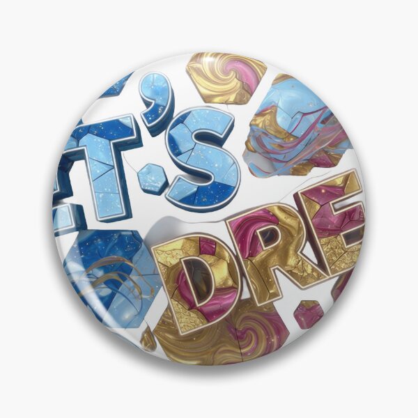 Item preview, Sleek Blue LET'S DREAM Wearable Art designed and sold by dazzlemakers.