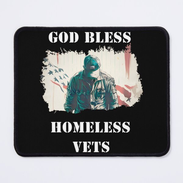 Item preview, God Bless Homeless Veterans Support Design - Patriotic Veteran Appreciation Gift PERFECT GIFT FOR YOU AND FRIENDS designed and sold by Arienigena.