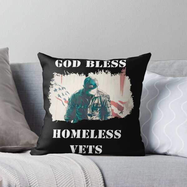 Item preview, God Bless Homeless Veterans Support Design - Patriotic Veteran Appreciation Gift PERFECT GIFT FOR YOU AND FRIENDS designed and sold by Arienigena.