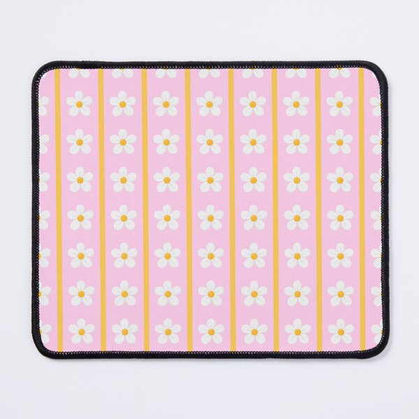 Item preview, Pink Daisy Stripes Retro Floral Pattern designed and sold by jianina-alondra.