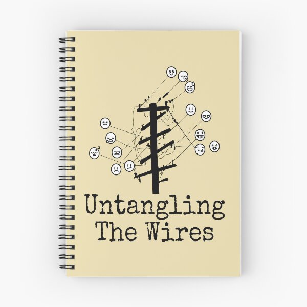 Item preview, Untangling The Wires - Retro Mental Health & Overthinking Art designed and sold by ANJ Creative Designs.