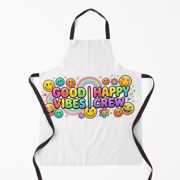 Item preview, Good Vibes Happy Crew | Retro Smiley Face Aesthetic Art designed and sold by RS-Globalist-.