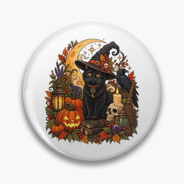 Item preview, Black Cat Witch Halloween  designed and sold by afr-saad.