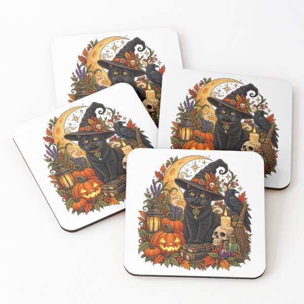 Item preview, Black Cat Witch Halloween  designed and sold by afr-saad.