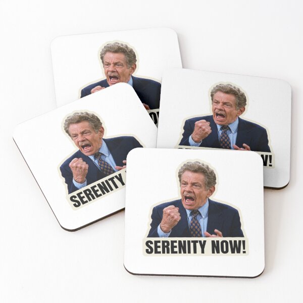 Item preview, Serenity Now Funny Seinfeld Quote Frank Costanza Jerry Stiller Workplace Humor Graphic designed and sold by raedattia.