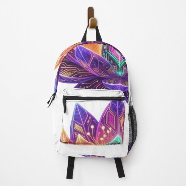 Item preview, Cyberpunk Lotus Flower Art | Neon Futuristic Zen Design designed and sold by RS-Globalist-.
