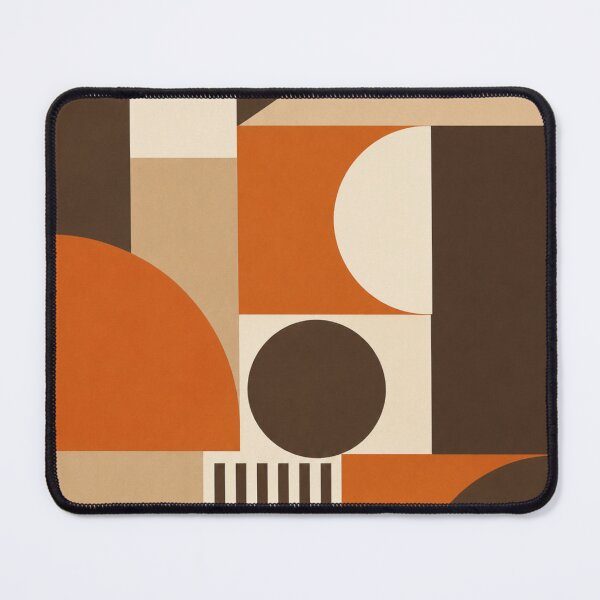 Item preview, Mid Century Orange Brown Geometry designed and sold by Zaramodo.