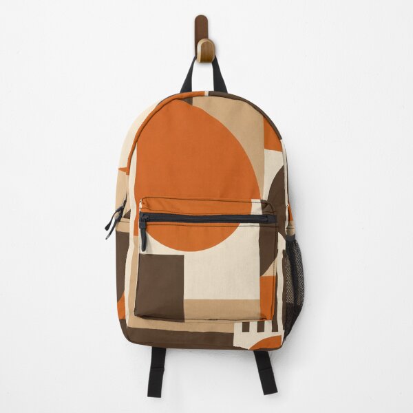 Item preview, Mid Century Orange Brown Geometry designed and sold by Zaramodo.