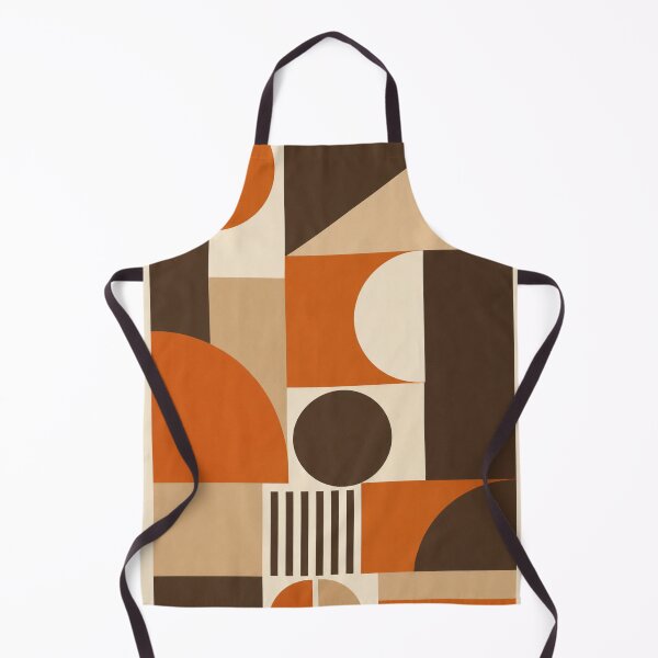 Item preview, Mid Century Orange Brown Geometry designed and sold by Zaramodo.