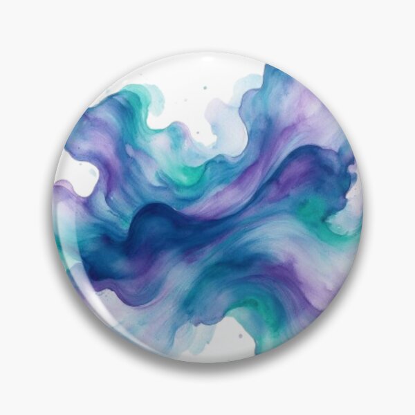 Item preview, Abstract Purple and Teal Watercolor Fluid Cloud designed and sold by @VIRAT DESIGNER@.