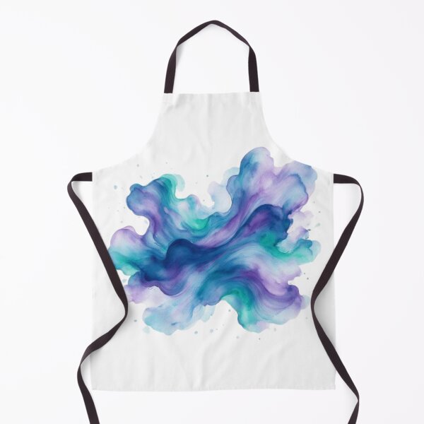 Item preview, Abstract Purple and Teal Watercolor Fluid Cloud designed and sold by @VIRAT DESIGNER@.