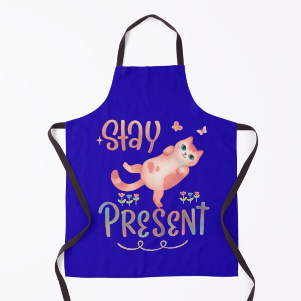 Item preview, Stay Present Cute Cat designed and sold by TheBeeKindSpace.