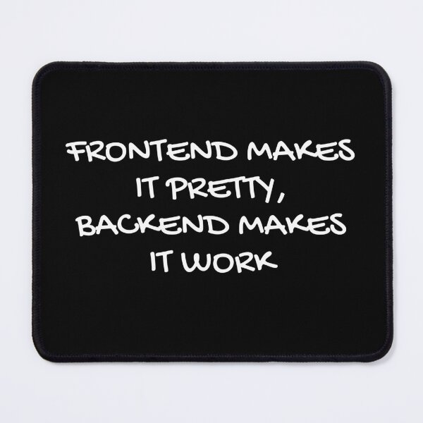 Item preview, Frontend vs Backend Developer Humor designed and sold by Redstrawberry13.