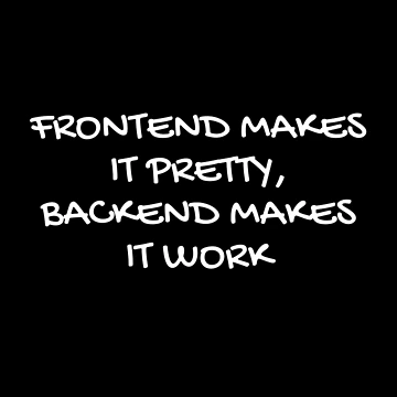 Artwork thumbnail, Frontend vs Backend Developer Humor by Redstrawberry13