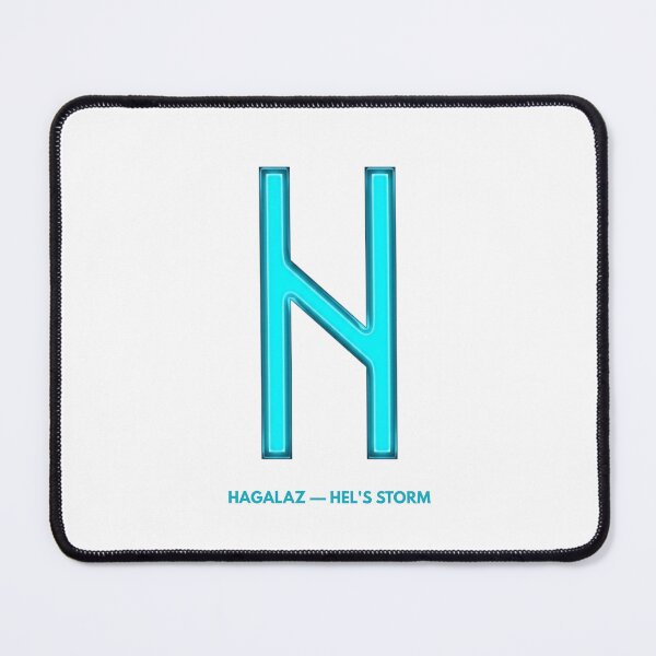 Item preview, Norse Hagalaz Rune Hel's Storm Symbol Neon Glow designed and sold by CalmFrameArt.