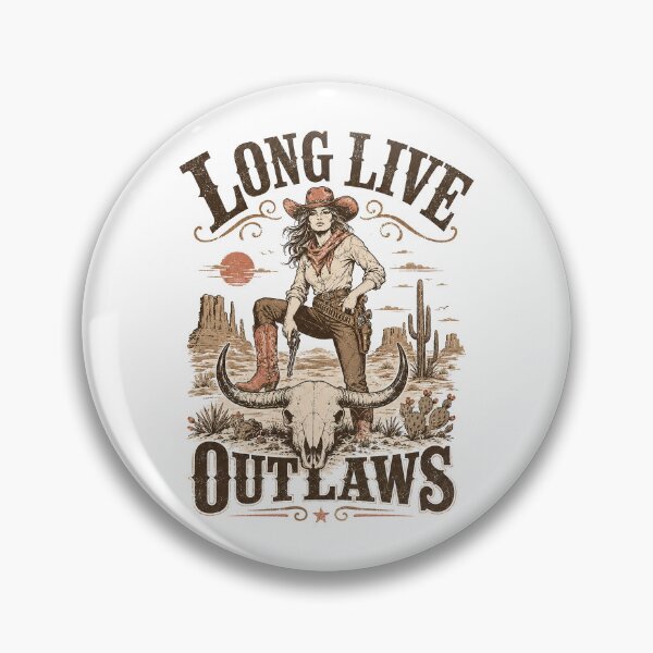 Item preview, Cowgirl Quotes, Vintage cowgirl design, Long Live Outlaws designed and sold by graphic-genie.