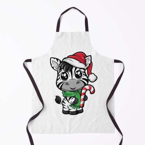 Item preview, Cute Holiday Zebra Christmas Mascot designed and sold by Retro Whimsy.