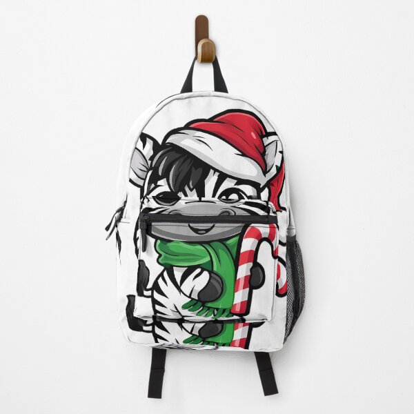 Item preview, Cute Holiday Zebra Christmas Mascot designed and sold by Retro Whimsy.