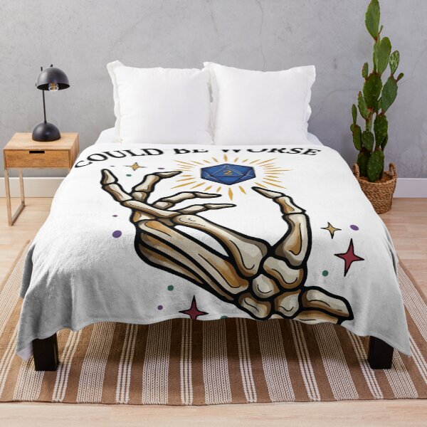 Item preview, Could Be Worse D20 Skeleton Hand Mystic Vintage designed and sold by BrownHorse90s.