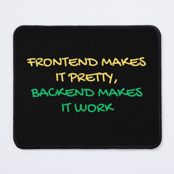 Item preview, Frontend vs Backend Developer Humor designed and sold by Redstrawberry13.