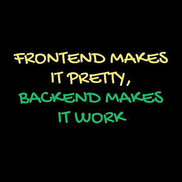 Artwork thumbnail, Frontend vs Backend Developer Humor by Redstrawberry13