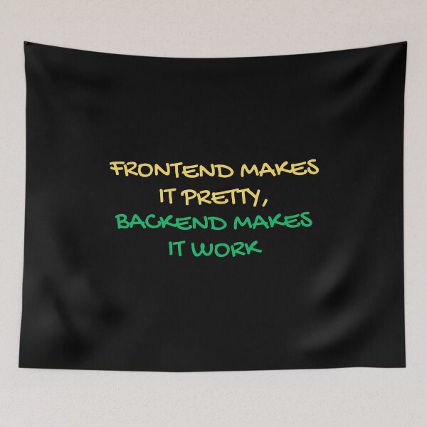 Item preview, Frontend vs Backend Developer Humor designed and sold by Redstrawberry13.