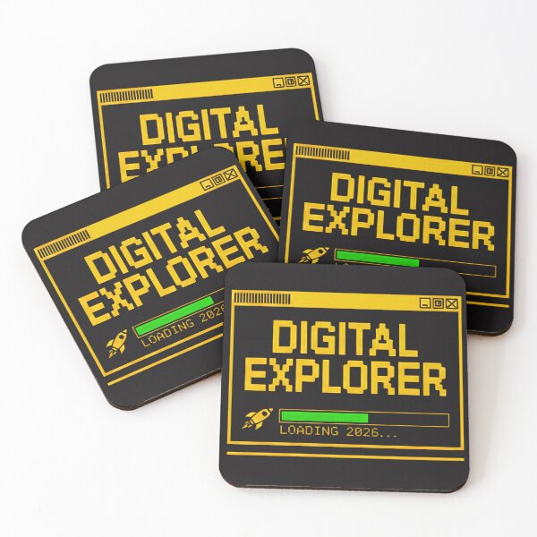 Item preview, Digital Explorer 2026 Retro Tech Graphic | Pixel Art Loading Bar Tee | RS-Globalist Official designed and sold by RS-Globalist-.