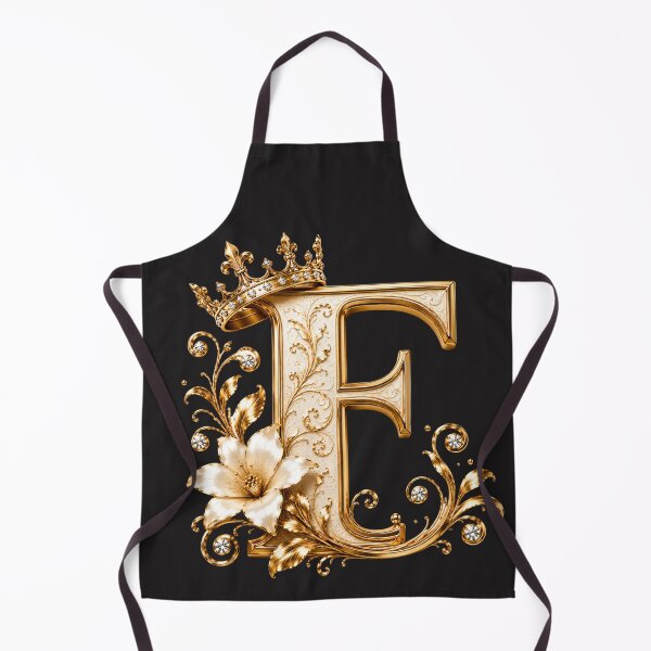 Item preview, Luxury Gold Letter F Monogram with Crown & Lily Flower – Elegant Floral Alphabet Clipart designed and sold by MoodLay.