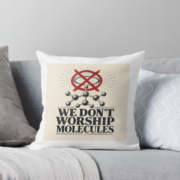 Item preview, We Dont Worship Molecules Science Humor Tee designed and sold by Viviglow.