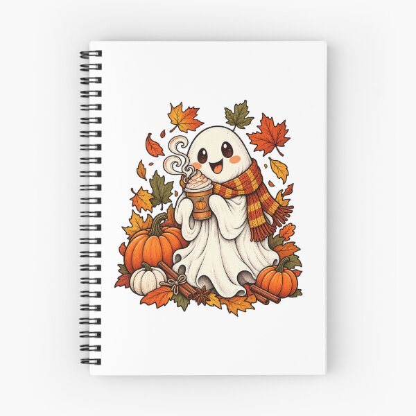 Item preview, Cute Ghost Pumpkin Spice Latte Autumn Halloween designed and sold by afr-saad.