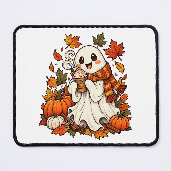 Item preview, Cute Ghost Pumpkin Spice Latte Autumn Halloween designed and sold by afr-saad.