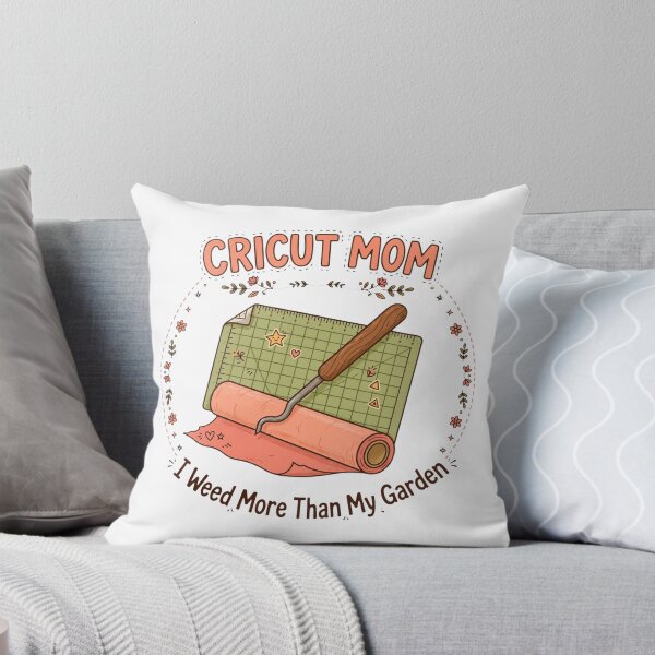 Item preview, Cricut Mom I Weed More Than My Garden Funny Vinyl Crafter Badge designed and sold by TauqeerArts.