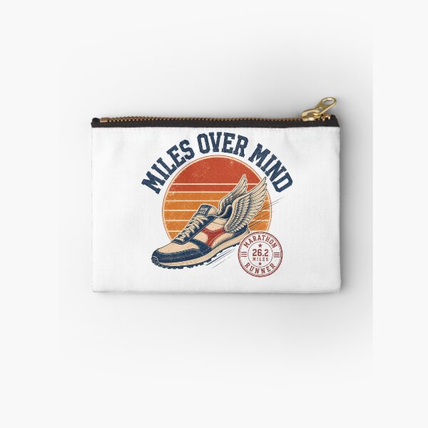 Item preview, Miles Over Mind Vintage Running Marathon Shoe designed and sold by BobbyTee Merch.