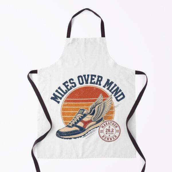 Artikelvorschau, Miles Over Mind Vintage Laufschuh für Marathonläufe entworfen und verkauft von BobbyTee Merch.