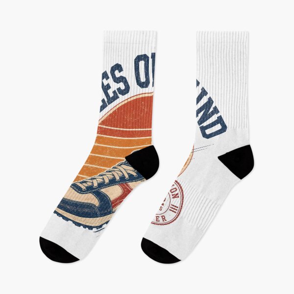Item preview, Miles Over Mind Vintage Running Marathon Shoe designed and sold by BobbyTee Merch.