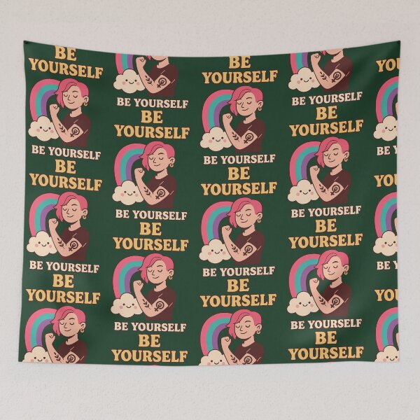 Item preview, Be Yourself  Empowerment Rainbow Art 604 designed and sold by findbeeingarden.