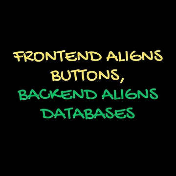 Artwork thumbnail, Frontend vs Backend Developer Humor by Redstrawberry13