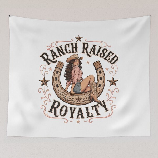 Item preview, Cowgirl Quotes, Vintage cowgirl, Ranch Raised Royalty Western Cowgirl designed and sold by graphic-genie.
