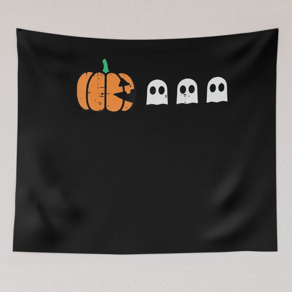 Item preview, Funny Halloween Gamer Pumpkin Eating Ghost designed and sold by Khescoiu.