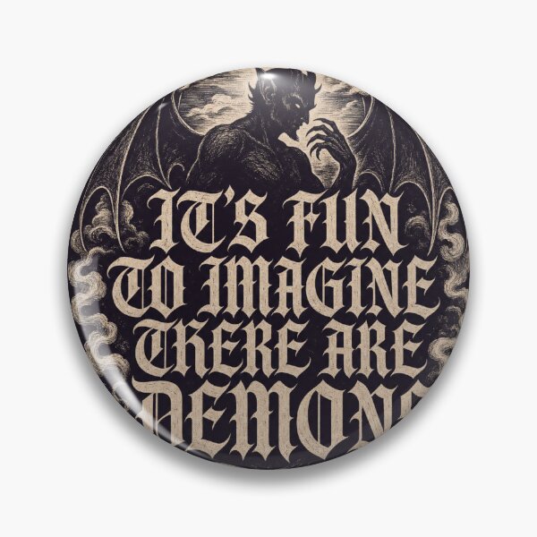 Item preview, Its Fun To Imagine There Are Demons Occult Tee designed and sold by Viviglow.