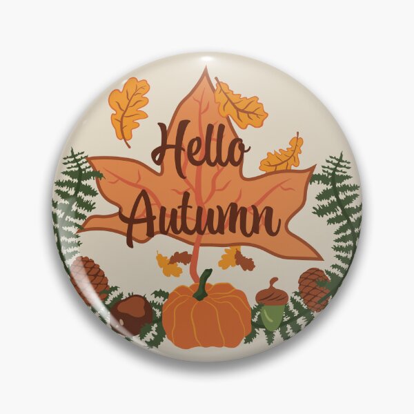 Item preview, Hola otoño - Crema acogedora designed and sold by Daniel Bevis Design.