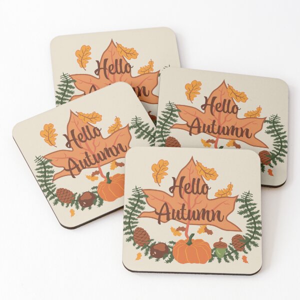 Item preview, Hello Autumn - Cosy Cream designed and sold by Daniel Bevis Design.