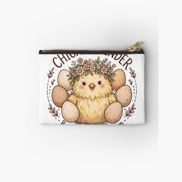Item preview, Chicken Tender Backyard Chicken Mom Cute Fluffy Chicken Flower Crown Art designed and sold by Clear Vibe.