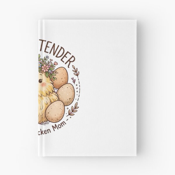 Item preview, Chicken Tender Backyard Chicken Mom Cute Fluffy Chicken Flower Crown Art designed and sold by TauqeerArts.