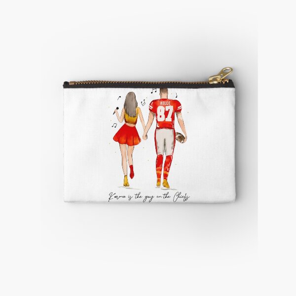 Item preview, Football Couple Red Gold Fan Illustration designed and sold by Christine33501.