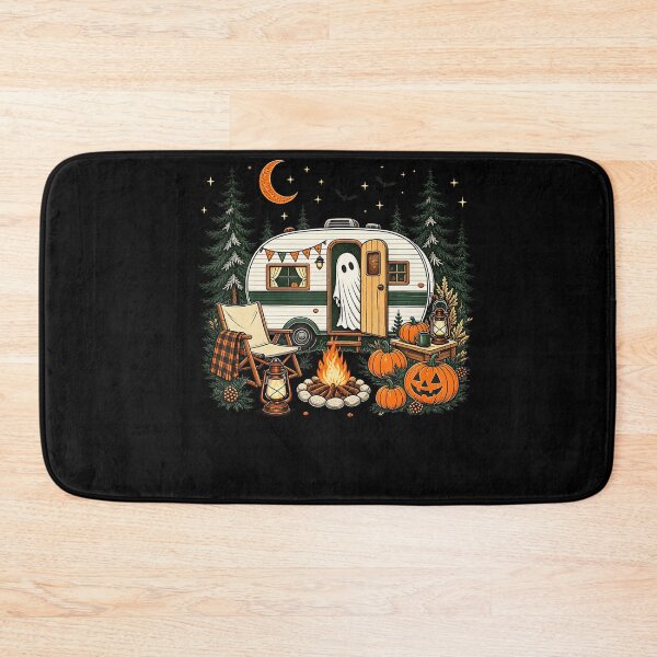 Item preview, Halloween Ghost Fall RV Camping Autumn Moon Night designed and sold by Khescoiu.