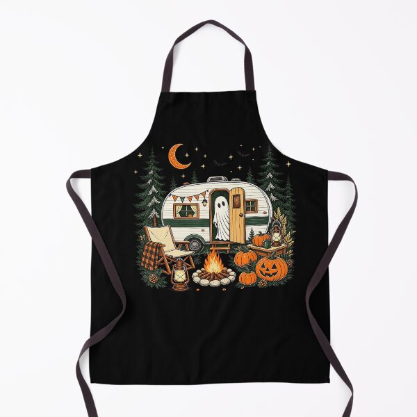 Item preview, Halloween Ghost Fall RV Camping Autumn Moon Night designed and sold by Khescoiu.